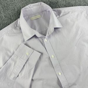 Ecru Standard Shirt Mens US L XL Lavender Button Long Sleeve Korea